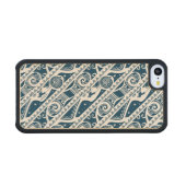 Moana | Maui - Shape Shifter Pattern Carved Wood iPhone Case (Front (horizontal))