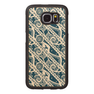 Moana   Maui - Shape Shifter Pattern Carved Wood Samsung Galaxy S6 Case
