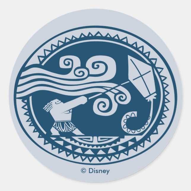 Moana | Maui - Trickster Classic Round Sticker (Front)
