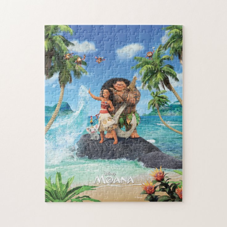 Moana Movie Poster Jigsaw Puzzle | Zazzle