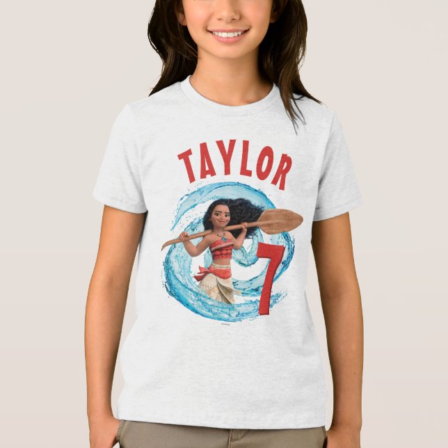 Moana | Ocean Birthday Tri-Blend Shirt (Front)