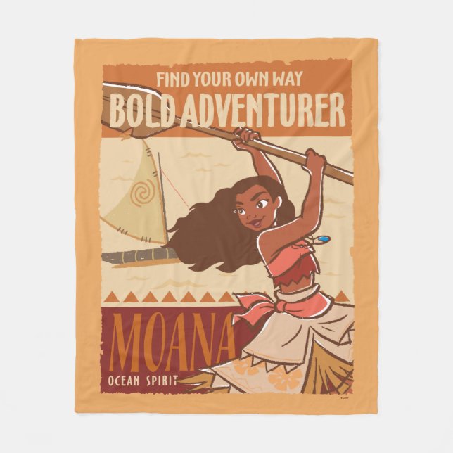 Moana | Ocean Spirit Fleece Blanket (Front)