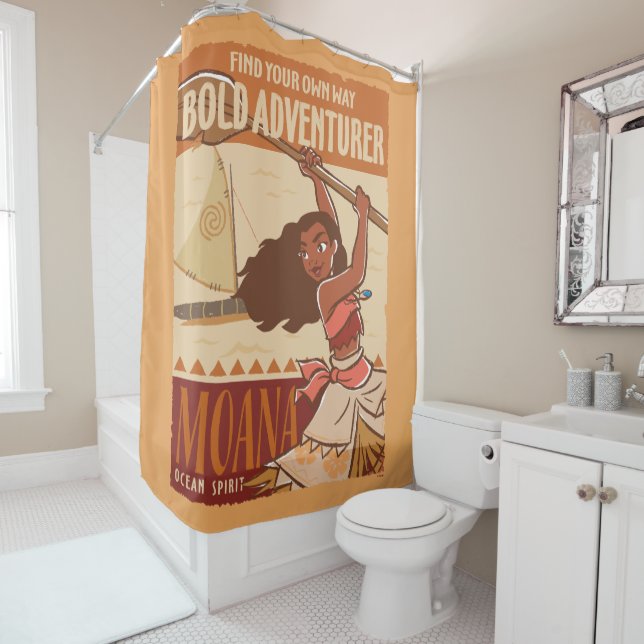 Moana | Ocean Spirit Shower Curtain (In Situ)