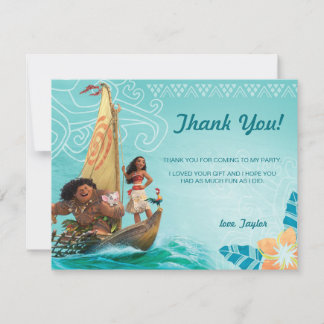 Moana | Oceania Birthday  Thank You Card