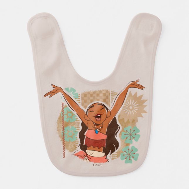 Moana | One With The Waves Bib (Front)