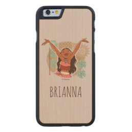 Moana | One With The Waves Carved Maple iPhone 6 Case