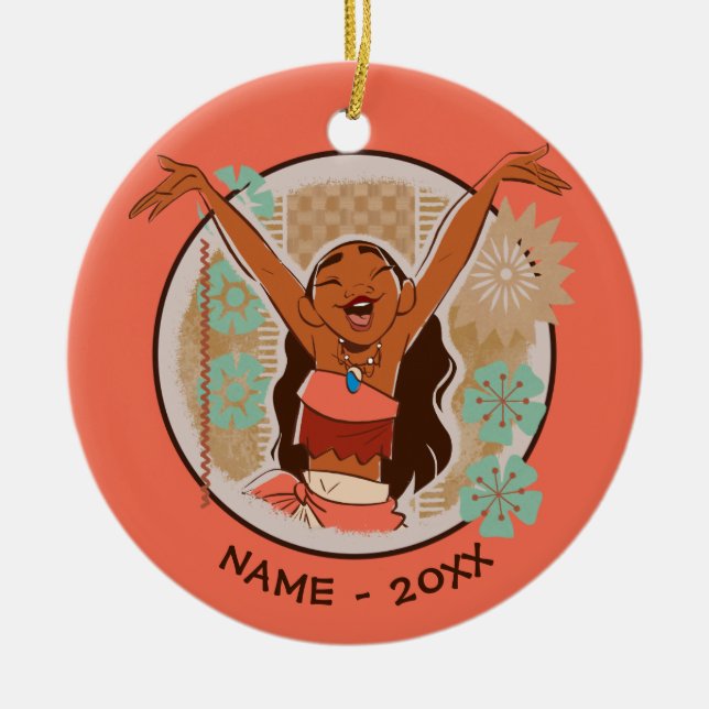 Moana | One With The Waves Ceramic Ornament (Front)