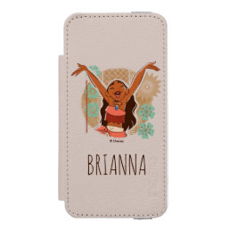 Moana | One With The Waves iPhone SE/5/5s Wallet Case
