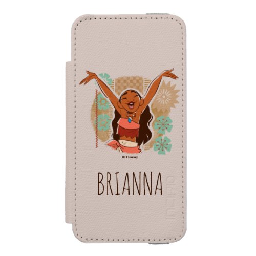 Moana  One With The Waves iPhone SE55s Wallet Case