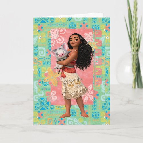 Moana  Pacific Island Girl Card