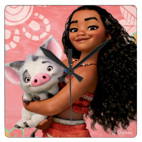 Moana | Pacific Island Girl Square Wall Clock