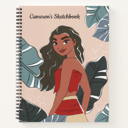 Moana Pastel Floral Graphic Sketch Notebook