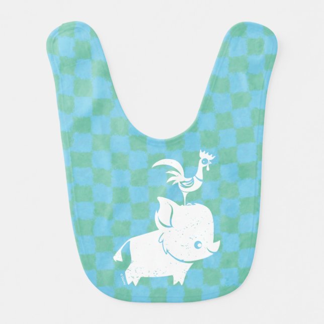 Moana | Pua & Heihei - Silhouette Bib (Front)