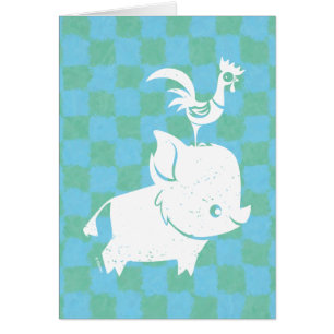 Moana   Pua & Heihei - Silhouette Cards