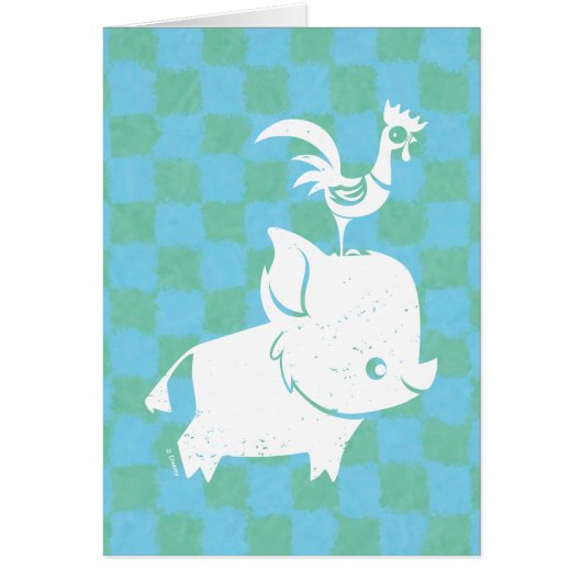 Moana | Pua & Heihei - Silhouette Cards (Front)
