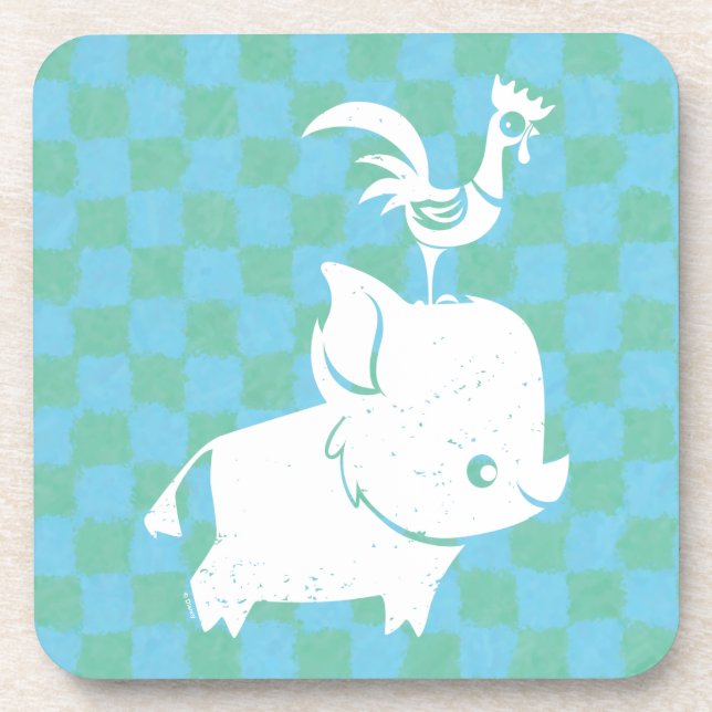 Moana | Pua & Heihei - Silhouette Coaster (Front)