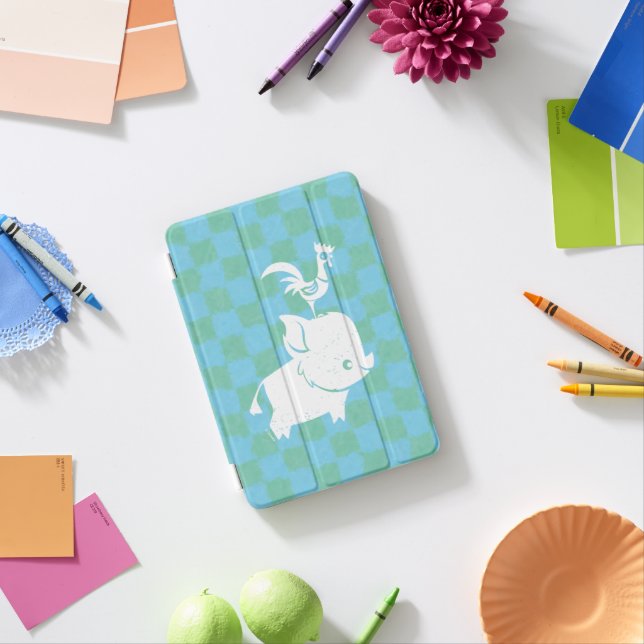 Moana | Pua & Heihei - Silhouette iPad Mini Cover (In Situ)