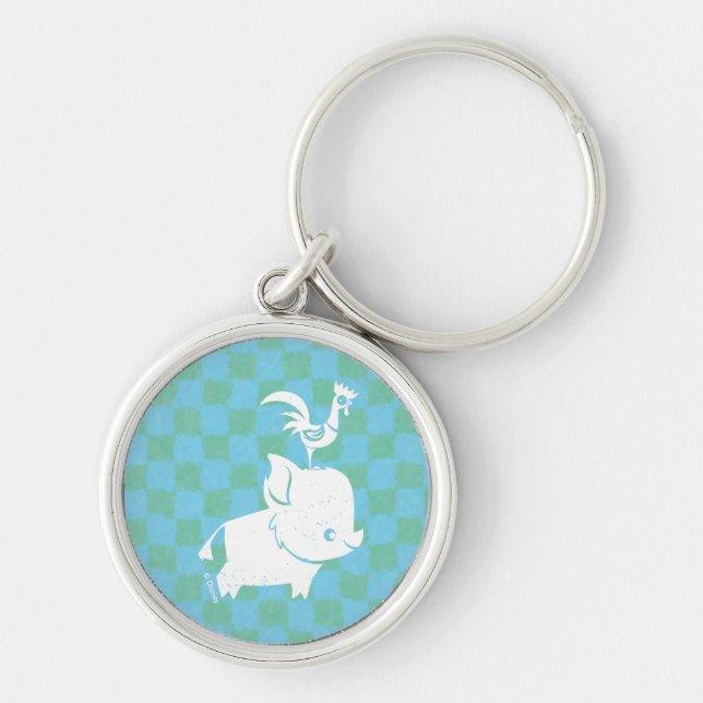 Moana | Pua & Heihei - Silhouette Keychain (Front)