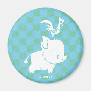 Moana Pua & Heihei - Silhouette Magnet