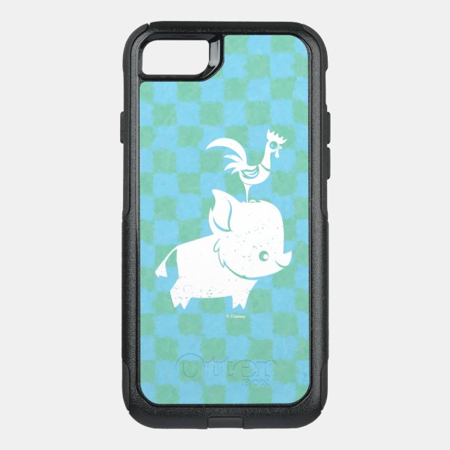 Moana | Pua & Heihei - Silhouette Otterbox iPhone Case (Back)