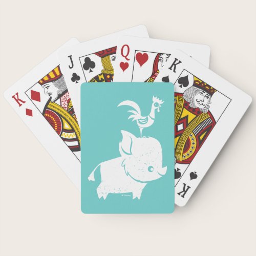 Moana | Pua & Heihei - Silhouette Playing Cards