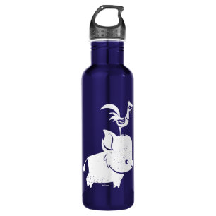 Moana Pua & Heihei - Silhouette Stainless Steel Water Bottle