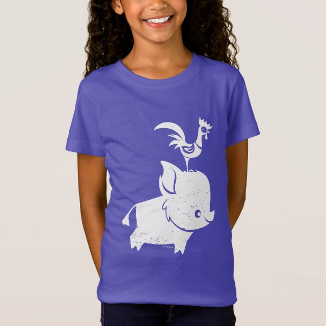 Moana | Pua & Heihei - Silhouette T-Shirt (Front)