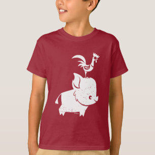 Moana   Pua & Heihei - Silhouette T-Shirt