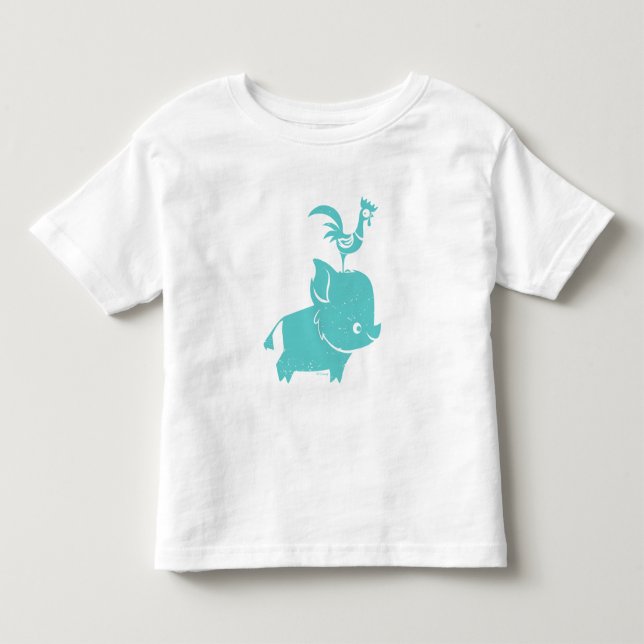 Moana | Pua & Heihei - Silhouette Toddler T-shirt (Front)