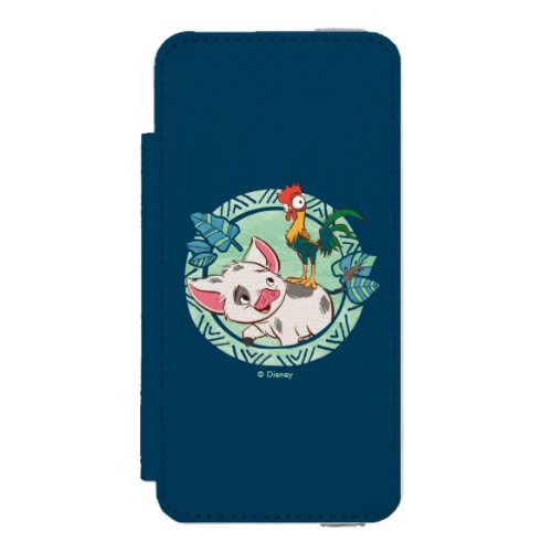 Moana  Pua  Heihei Voyagers Wallet Case For iPhone SE55s