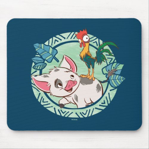 Moana  Pua  Heihei Voyagers Mouse Pad