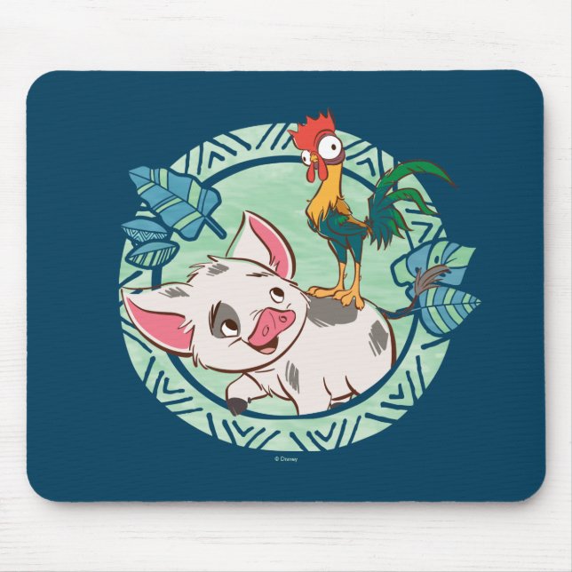 Moana | Pua & Heihei Voyagers Mouse Pad (Front)