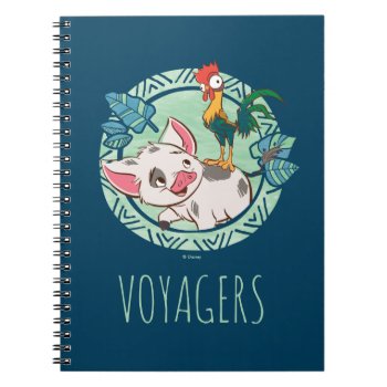 Moana | Pua & Heihei Voyagers Notebook by Moana at Zazzle
