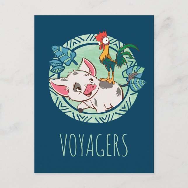 Moana | Pua & Heihei Voyagers Postcard (Front)