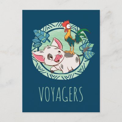 Moana | Pua &amp; Heihei Voyagers Postcard