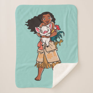 Moana | Pua & Heihei - Voyagers Sherpa Blanket