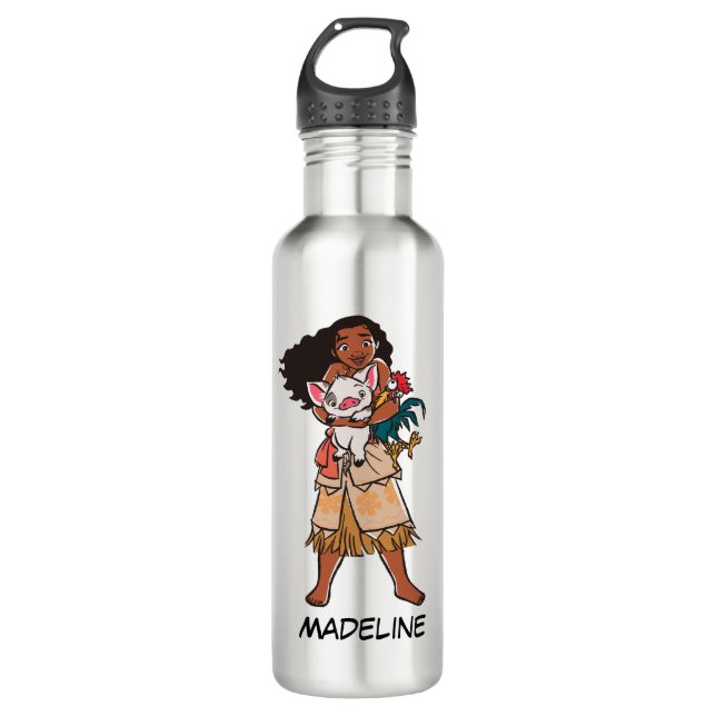 Moana | Pua & Heihei - Voyagers Stainless Steel Water Bottle (Front)