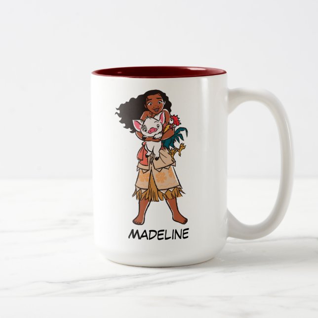 Moana | Pua & Heihei - Voyagers Two-Tone Coffee Mug (Right)
