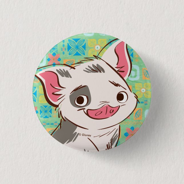 Moana | Pua - I'm No Bacon Pinback Button (Front)