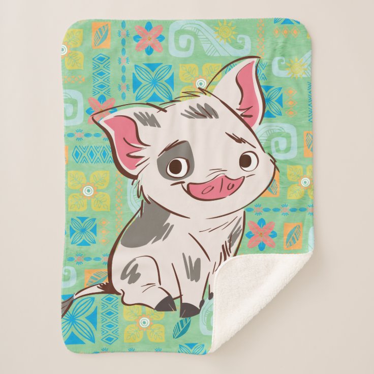 Moana Pua I'm No Bacon Sherpa Blanket Zazzle