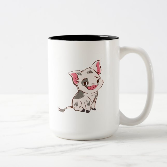 Moana | Pua - I'm No Bacon Two-Tone Coffee Mug (Right)