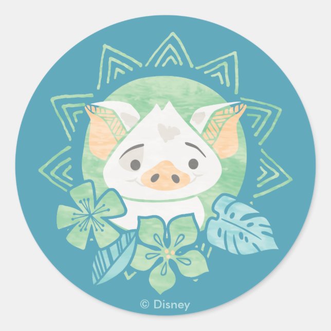 Moana | Pua - Not For Eating Classic Round Sticker (Front)