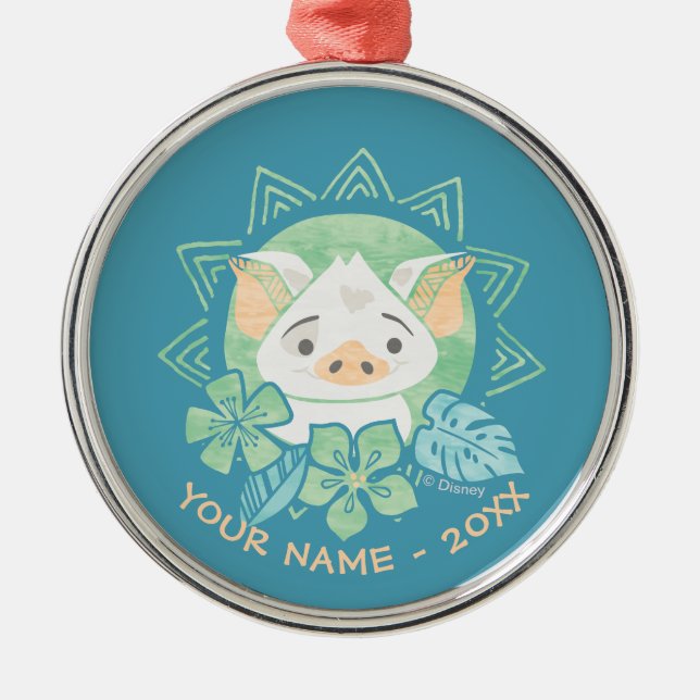 Moana | Pua - Not For Eating Metal Ornament (Front)