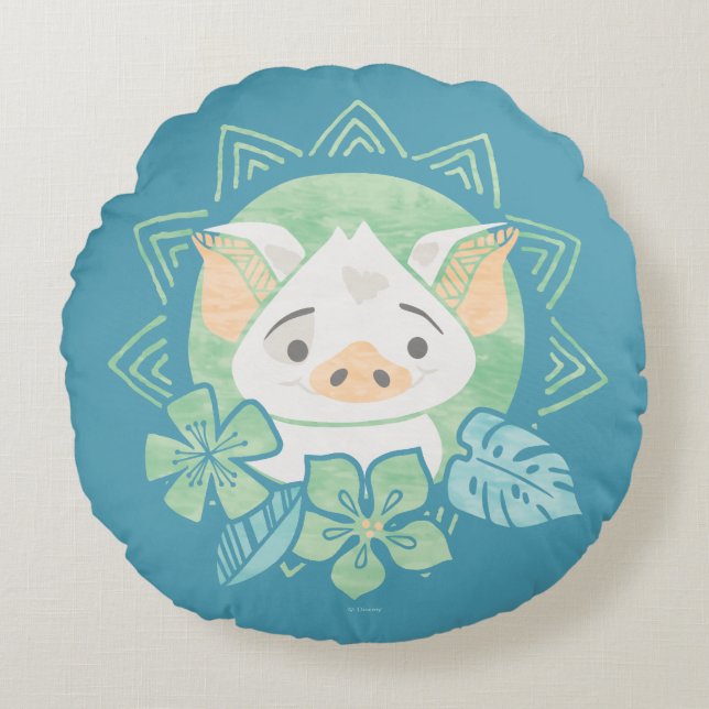 Moana | Pua - Not For Eating Round Pillow (Front)