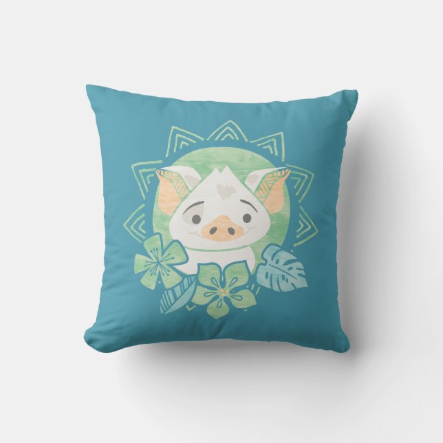 Moana | Pua - Not For Eating Throw Pillow (Front)