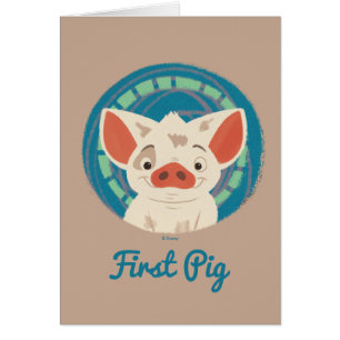 Moana Pua The Pig Cards