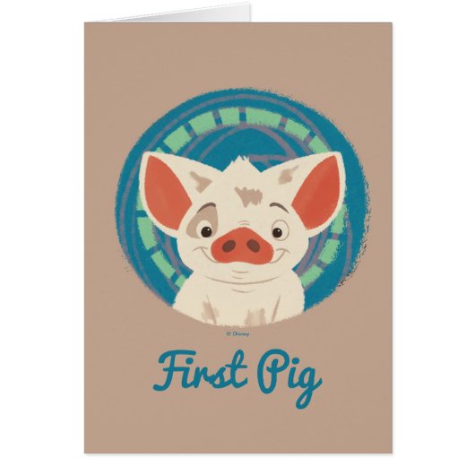 Moana | Pua The Pig Cards (Front)