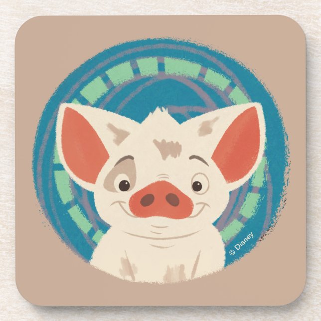 Moana | Pua The Pig Drink Coaster (Front)