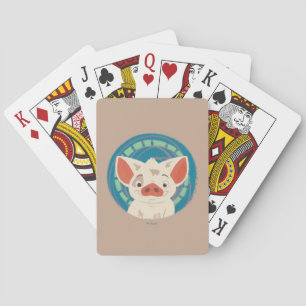Moana Pua The Pig Playing Cards