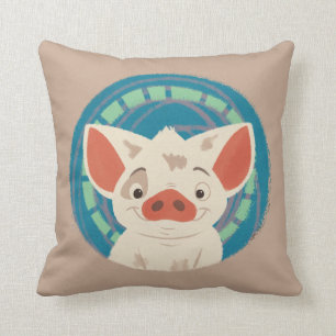 Moana Pua The Pig Throw Pillow